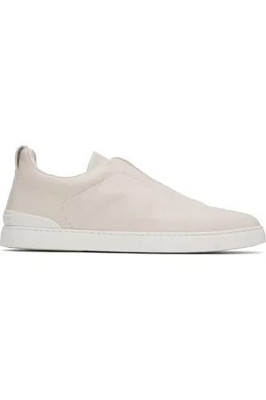 Ermenegildo Zegna Baskets Triple Stitch™ blanc cassé