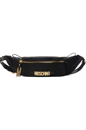 Moschino Sac-ceinture noir en nylon à poche