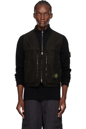 Stone Island Veste teinte en plongée noire