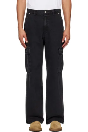 DUNST Pantalon cargo menuisier noir en denim