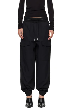 Helmut Lang Pantalon de détente Zoot noir