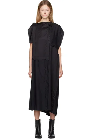 Maison Margiela Robe midi asymétrique noire