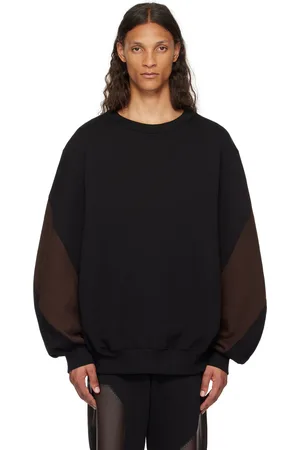 DRIES VAN NOTEN Pull molletonné décontracté noir