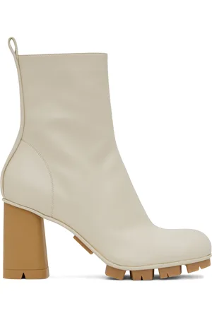 Bottega Veneta Bottines Shore blanc cassé