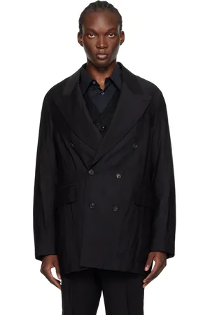 OUR LEGACY Veston noir à double boutonnage