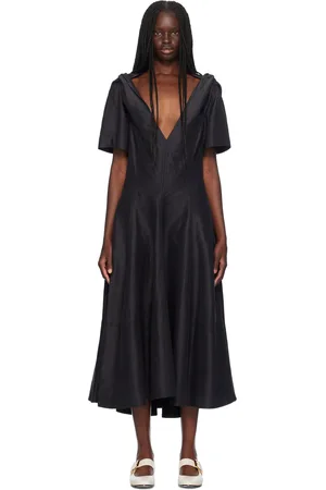 Bottega Veneta Robe midi décontractée noire
