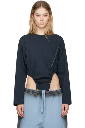 Y / PROJECT Justaucorps noir à couture pincée et à logo - Evergreen