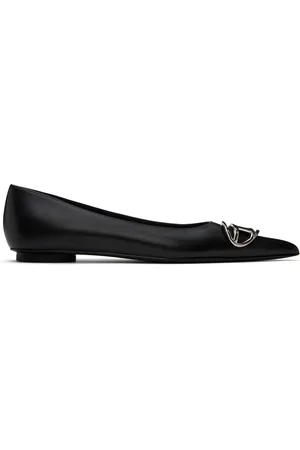 Diesel Ballerines Venus noires à ferrure à logo D