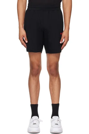 HUGO BOSS Short noir à logo imprimé