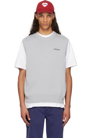 Carhartt Gilet gris à logo Script