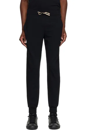 HUGO BOSS Pantalon de survêtement noir à logo imprimé
