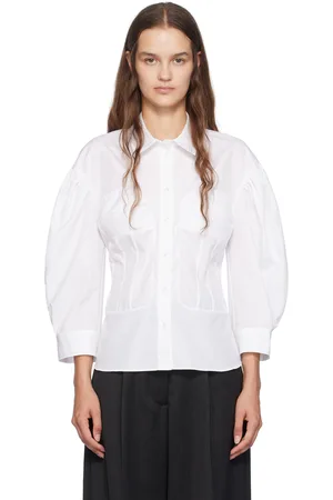 Simone Rocha Chemise de style corset blanche