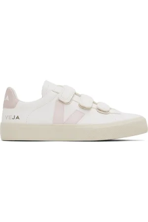 Veja Baskets Recife blanc et rose en cuir