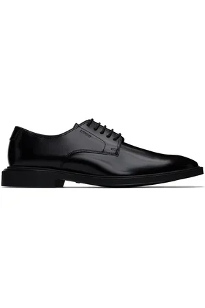 HUGO BOSS Derbys noirs à logo gaufré