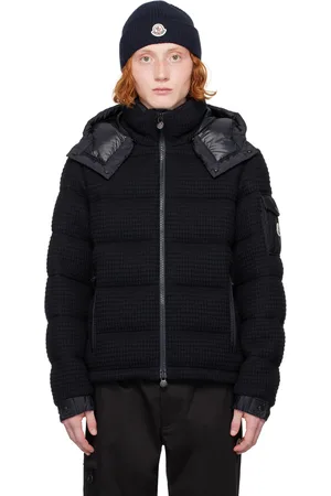 Moncler Blouson Lagdei bleu marine rembourré en duvet