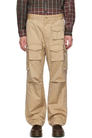 ENGINEERED GARMENTS Pantalon cargo irisé FA kaki
