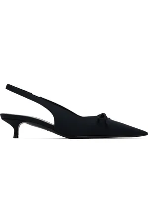 Balenciaga Chaussures à petit talon Knife 40 noires à bride arrière et à boucle