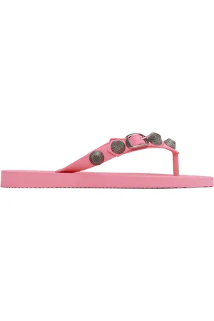 Balenciaga Tongs roses à ornements Cagole