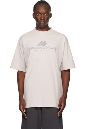 Balenciaga T-shirt blanc cassé à logo Activewear