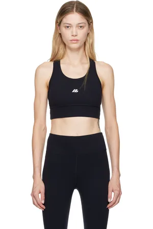 Balenciaga Soutien-gorge de sport noir à logo Activewear