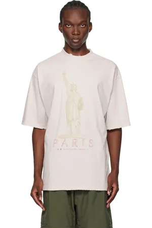 Balenciaga T-shirt blanc cassé à image Paris Liberty