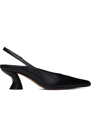 DRIES VAN NOTEN Chaussures à petit talon noires à bride arrière