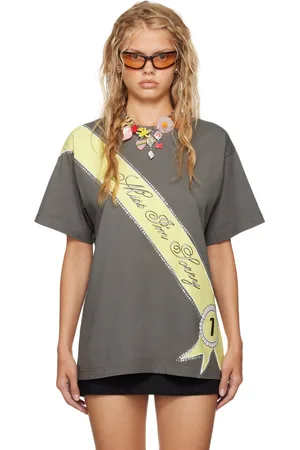 I’m Sorry by Petra Collins T-shirt surdimensionné gris édition Mimi Wade exclusif à SSENSE