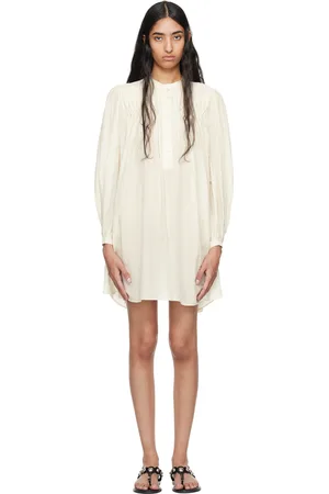 Isabel Marant Robe courte Danael blanc cassé