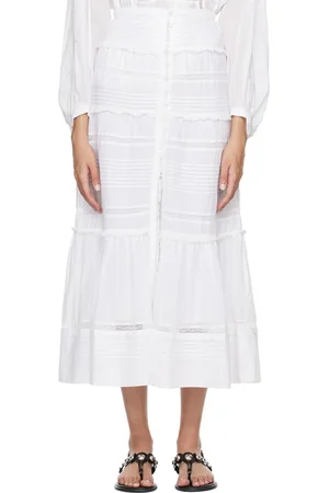 Isabel Marant Jupe longue Gihane blanche