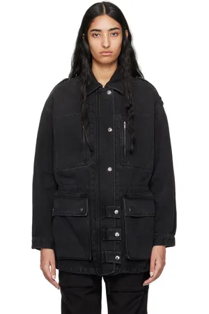 Isabel Marant Blouson Joanna noir en denim