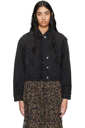Isabel Marant Blouson Julie noir en denim