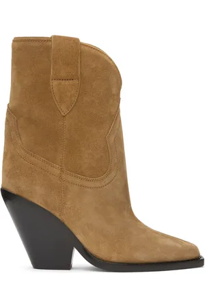 Isabel Marant Bottines Leyane brun clair