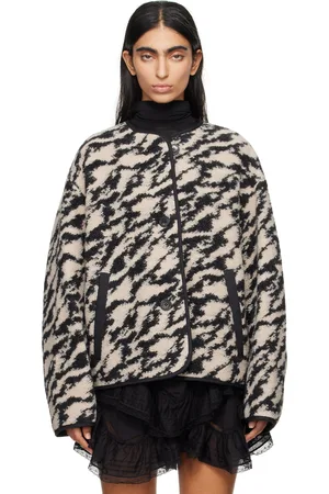 Isabel Marant Blouson réversible Himala noir et beige