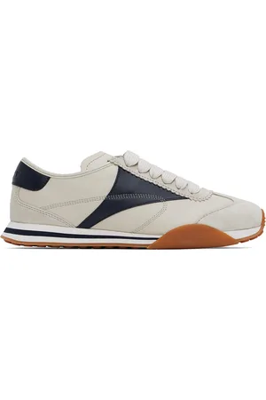 Bally Baskets Sonney blanc cassé et bleu marine