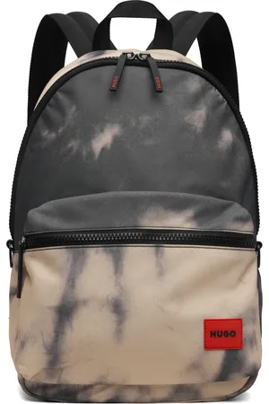 HUGO BOSS Sac à dos noir à motif imprimé