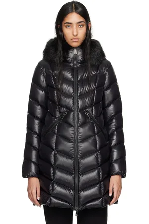 Moncler Manteau Fulmarus noir rembourré en duvet