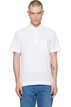 Ermenegildo Zegna Polo blanc à poche