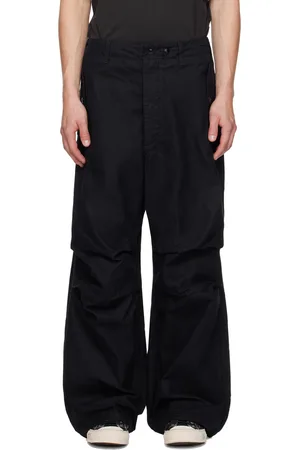 ENGINEERED GARMENTS Pantalon noir à motif chevronné