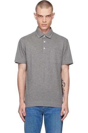 Ermenegildo Zegna Polo gris à poche