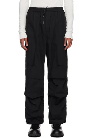 JUUN.J Pantalon cargo noir à fronces