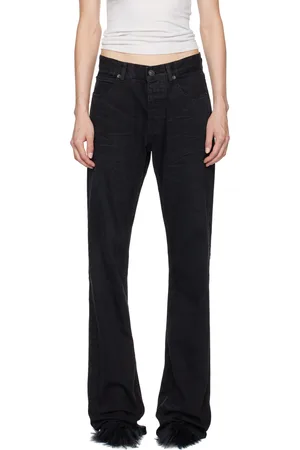 Balenciaga Jean droit noir à taille basse