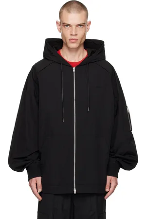 JUUN.J Blouson de survêtement noir à plis
