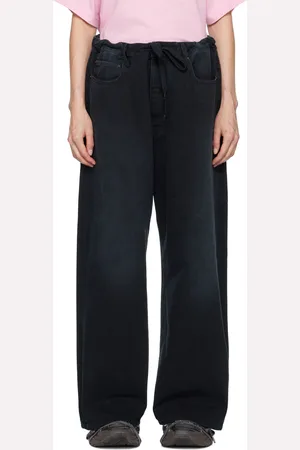 Balenciaga Jean ample et surdimensionné bleu marine