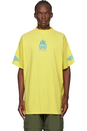 Balenciaga T-shirt jaune à logos Unity sports modifiés