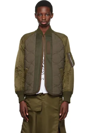 SACAI Blouson aviateur matelassé kaki