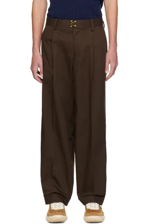 Kolor Pantalon brun à plis