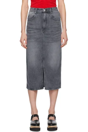 Isabel Marant Jupe midi Tilauria gris