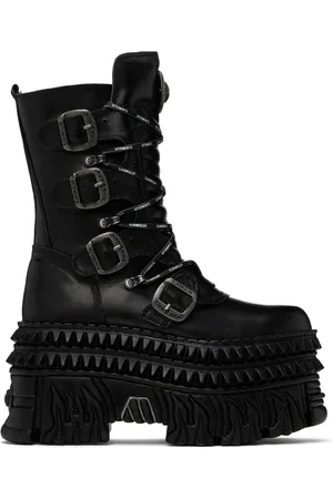 Vetements Bottes noires à laçage édition New Rock