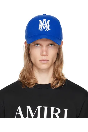 AMIRI Casquette bleue en canevas à monogramme