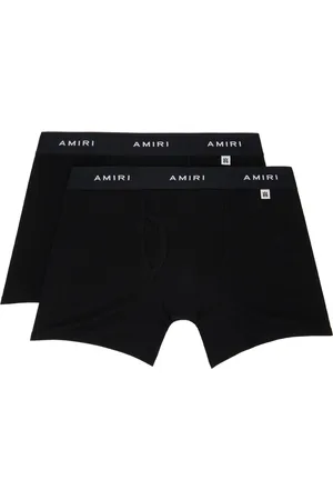 AMIRI Ensemble de deux boxers noirs à logos